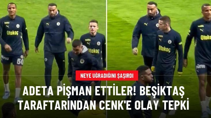 Adeta pişman ettiler! Beşiktaş taraftarından Cenk’e olay tepki