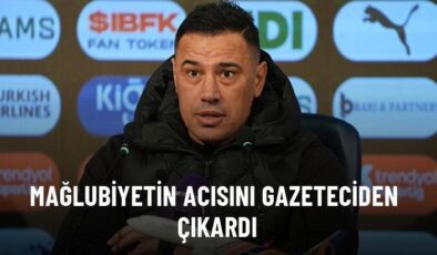 Mağlubiyetin acısını gazeteciden çıkardı