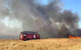 Kırklareli’nde Tarım Arazisinde Yangın Kontrol Altına Alındı